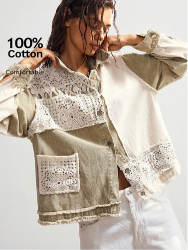 Womens boho crochet lace - boho,